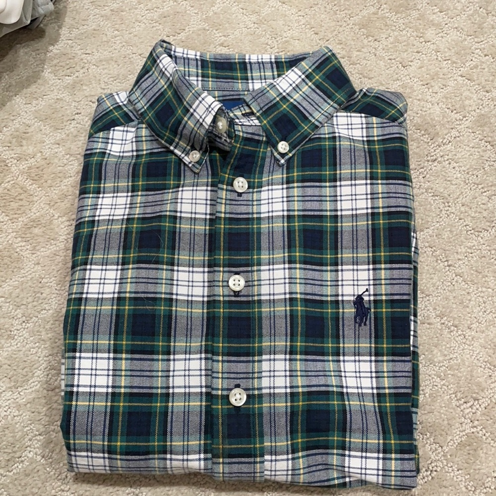 Boy’s Ralph Lauren Polo plaid dress shirt